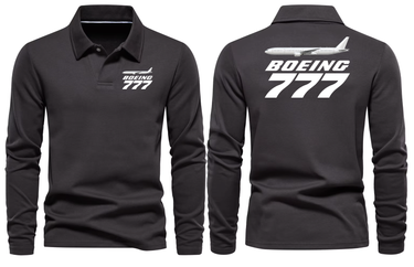 BOEING 777 LONG SLEEVE POLO